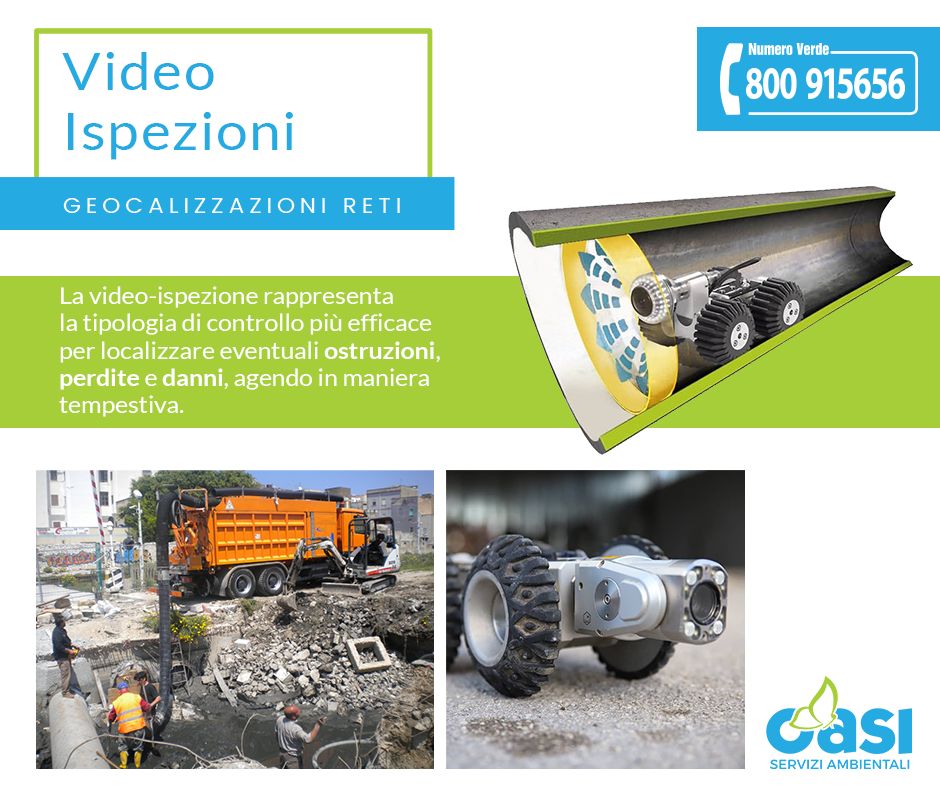 Video-ispezioni e geolocalizzazioni reti 